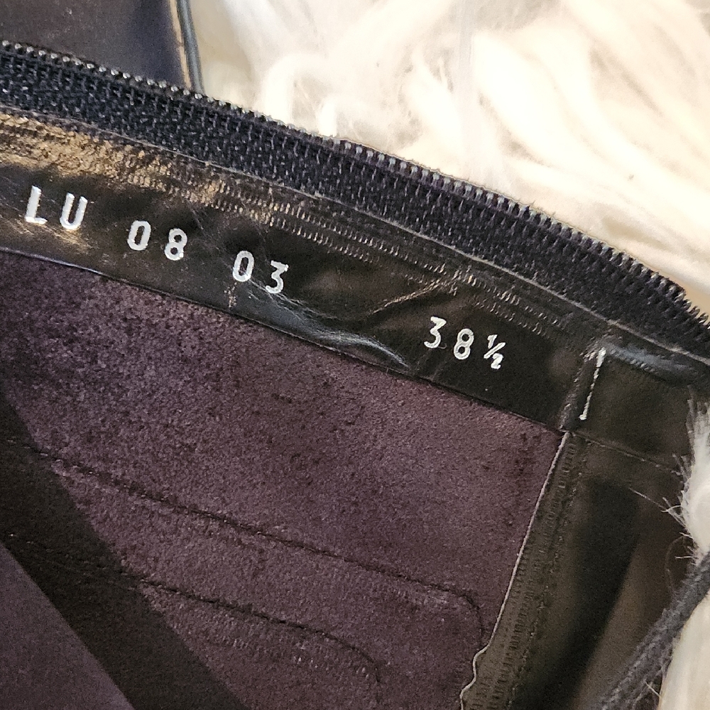 Dior Black Leather Gaiter Chaps 38.5 - Picture 10 of 10